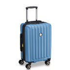 Valise Trolley Cabine Extensible 4 Doubles Roues 55 Cm - Bleu