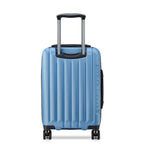 Valise Trolley Cabine Extensible 4 Doubles Roues 55 Cm - Bleu