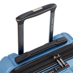 Valise Trolley Cabine Extensible 4 Doubles Roues 55 Cm - Bleu