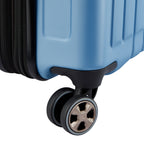 Valise Trolley Cabine Extensible 4 Doubles Roues 55 Cm - Bleu