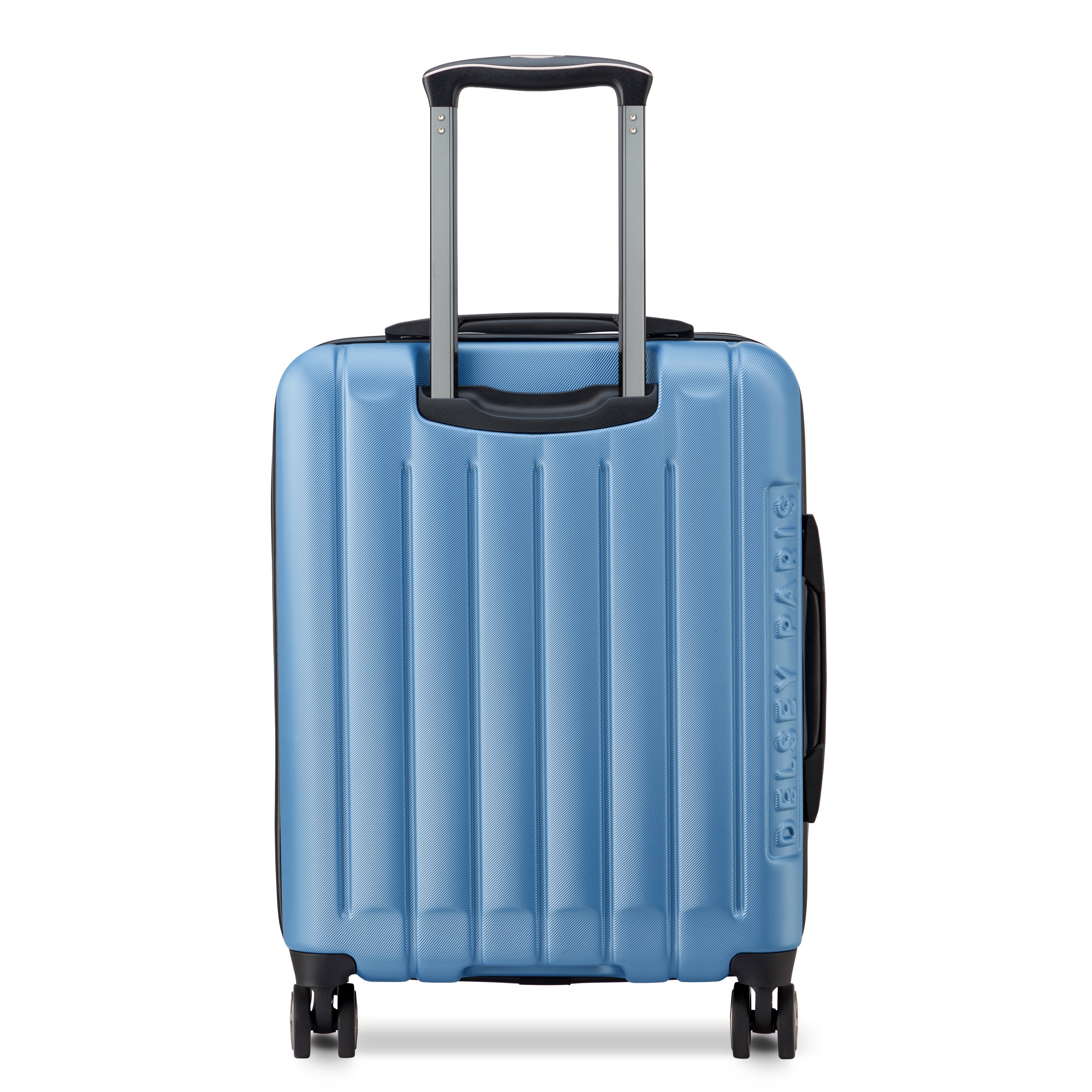 Valise Trolley Cabine Slim Extensible 4 Doubles Roues 55 Cm - Bleu