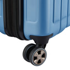 Valise Trolley Cabine Slim Extensible 4 Doubles Roues 55 Cm - Bleu
