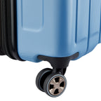Valise Trolley Extensible 4 Doubles Roues (76 Cm - Bleu