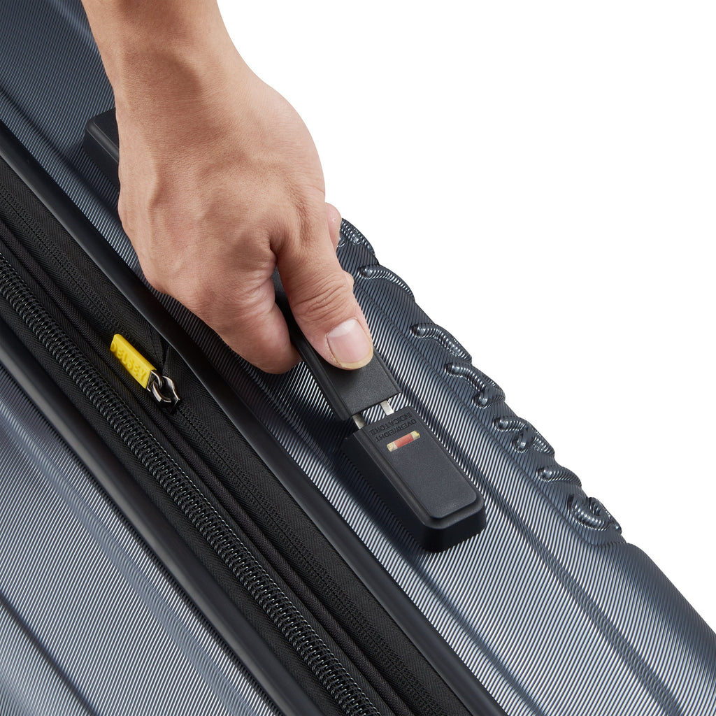 Valise Trolley Extensible 4 Doubles Roues 81 Cm - Anthracite