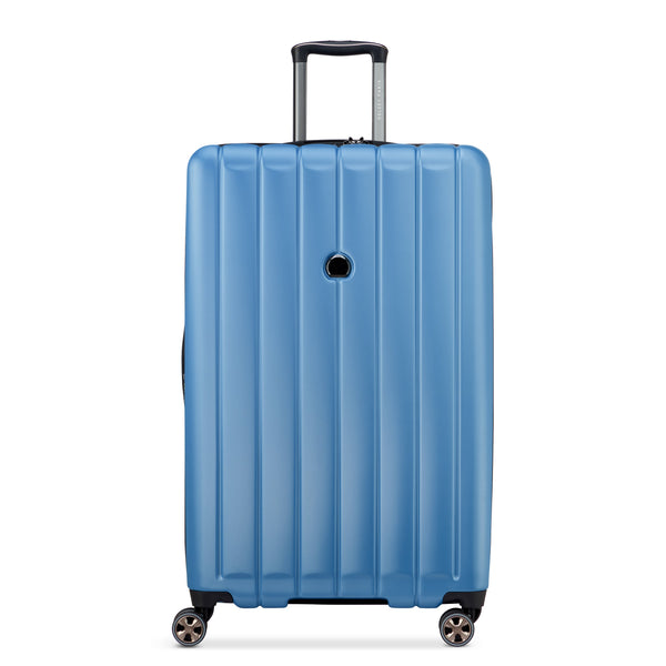 Valise Trolley Extensible 4 Doubles Roues 81 Cm - Bleu