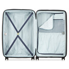Valise Trolley Extensible 4 Doubles Roues 81 Cm - Bleu