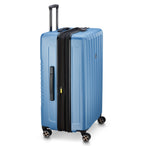 Valise Trolley Extensible 4 Doubles Roues 81 Cm - Bleu