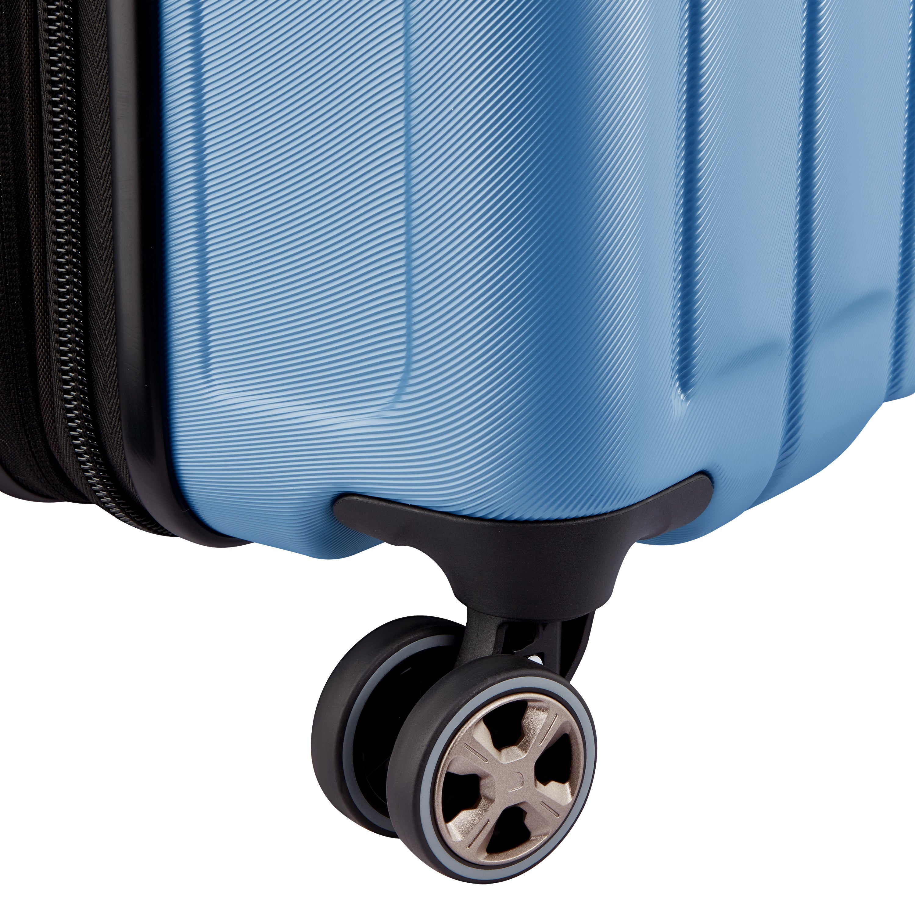 Valise Trolley Extensible 4 Doubles Roues 81 Cm - Bleu