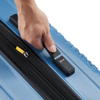 Valise Trolley Extensible 4 Doubles Roues 81 Cm - Bleu