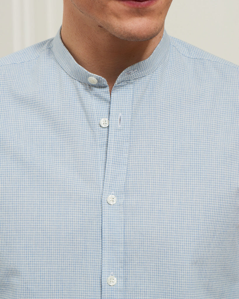 Chemise Denez - Blanc/Ciel