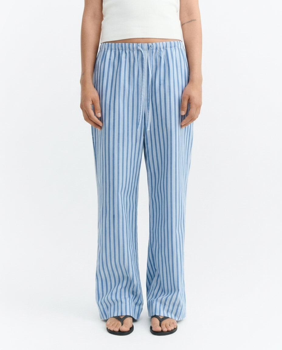 Pantalon Relaxed À Rayures Brigitte - Blue