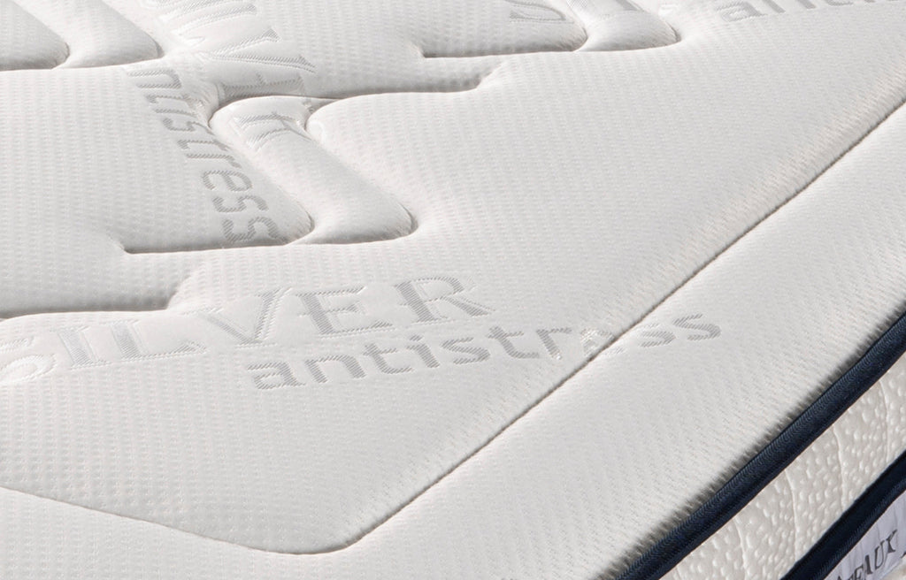 Chambourcy - Ensemble Matelas + Sommier - Blanc/Noir