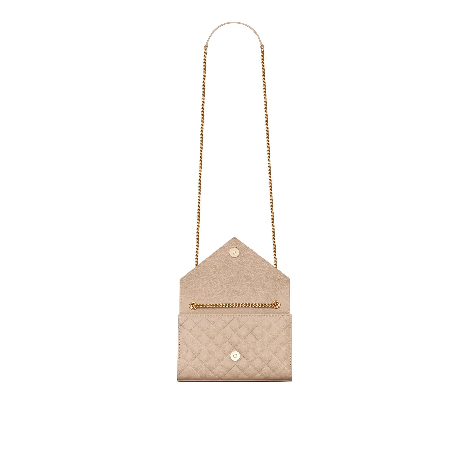 Saint Laurent - Sac Envelope Small - Femme - Beige