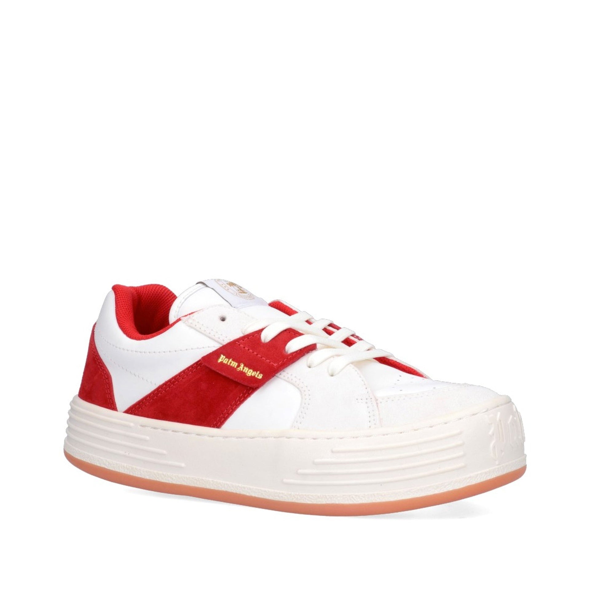 Baskets Palm Angels Leather Logo - Red - Homme