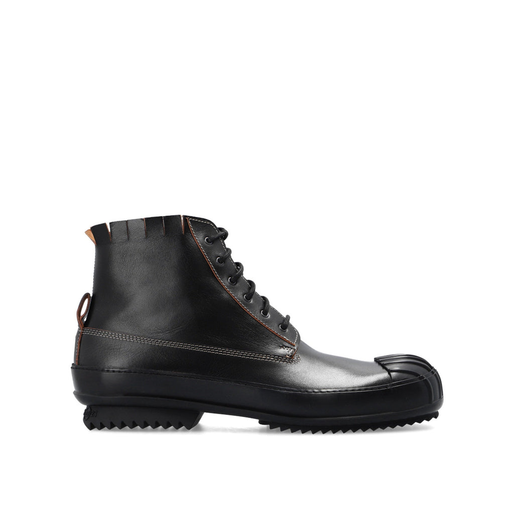 Baskets Maison Margiela Leather High-Top - Black - Homme