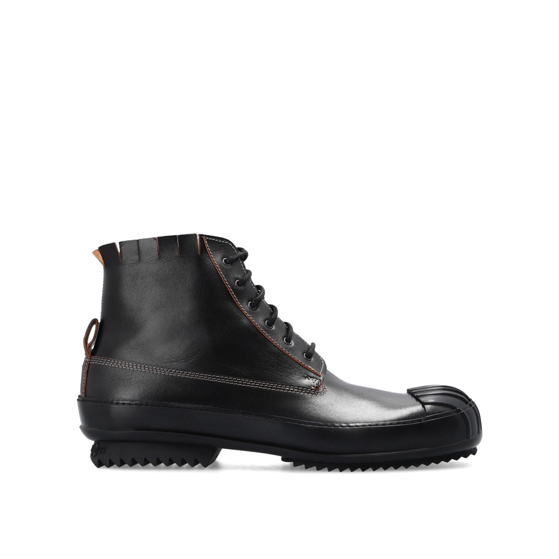 Baskets Maison Margiela Leather High-Top - Black - Homme