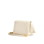 Marni Padded Leather Shoulder Bag - Cream - Femme