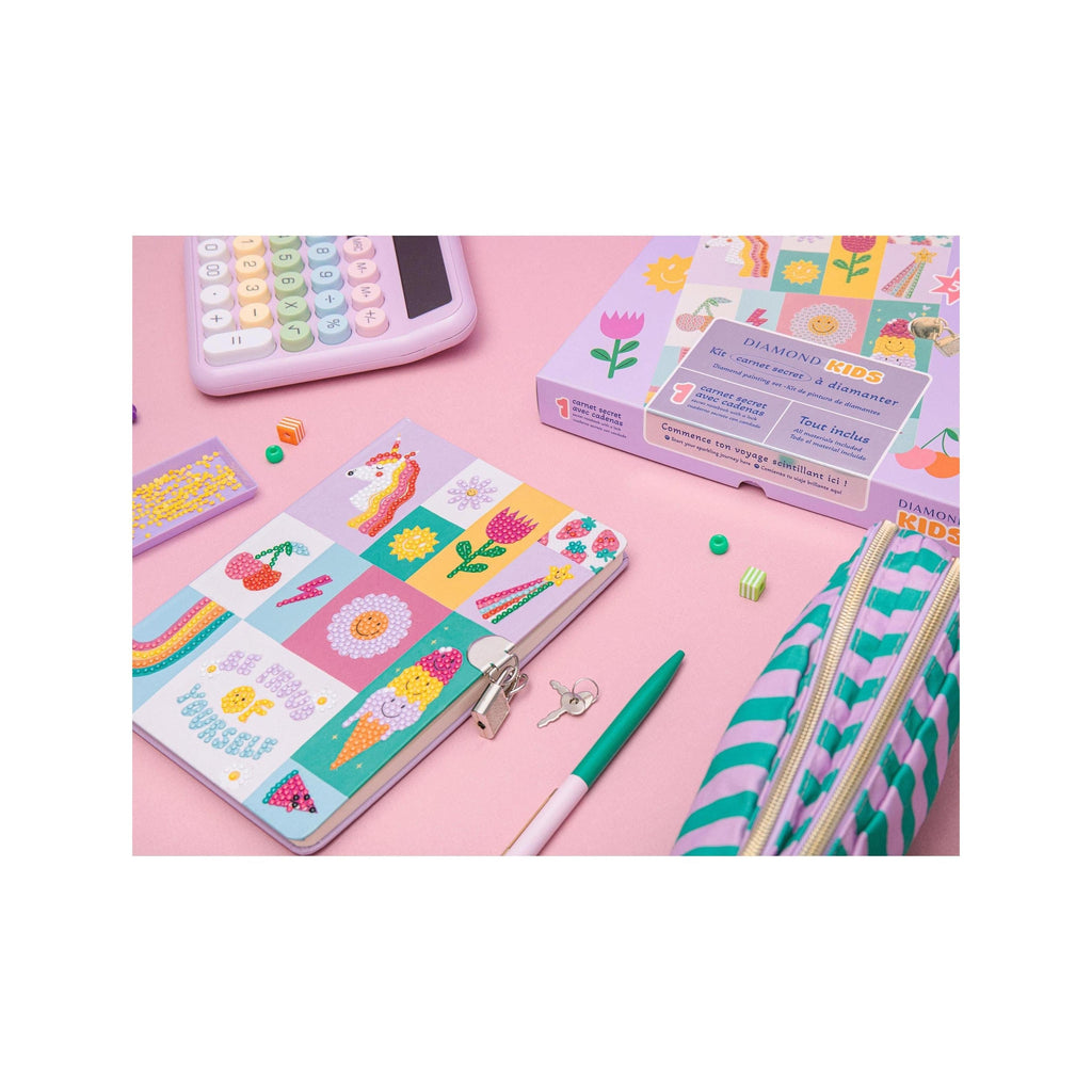 Kit Créatif Diamond Painting Kids - Carnet Secret