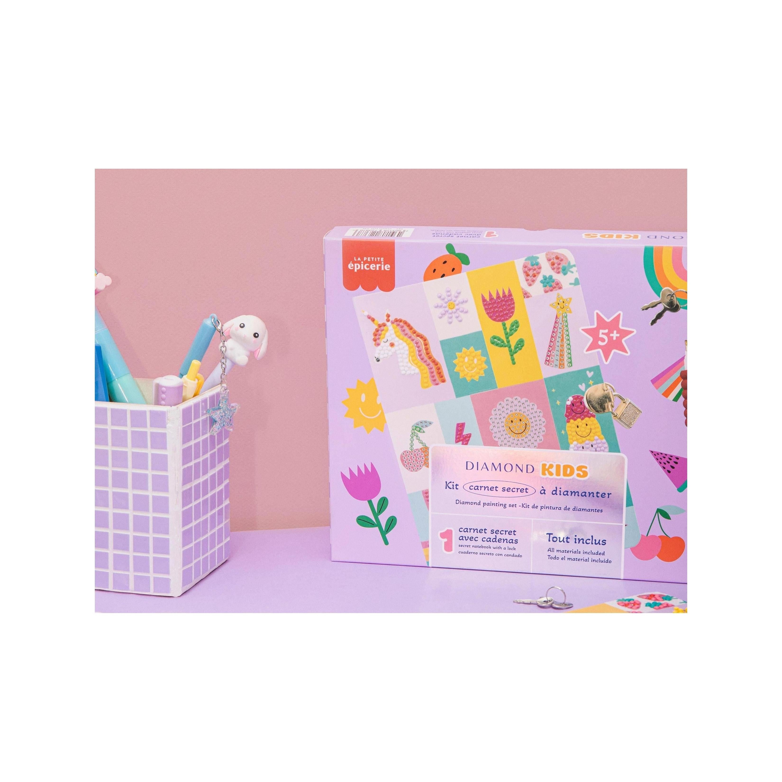 Kit Créatif Diamond Painting Kids - Carnet Secret