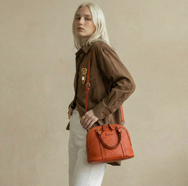Sac Dome Guccissima Cuir Orange Mandarine
