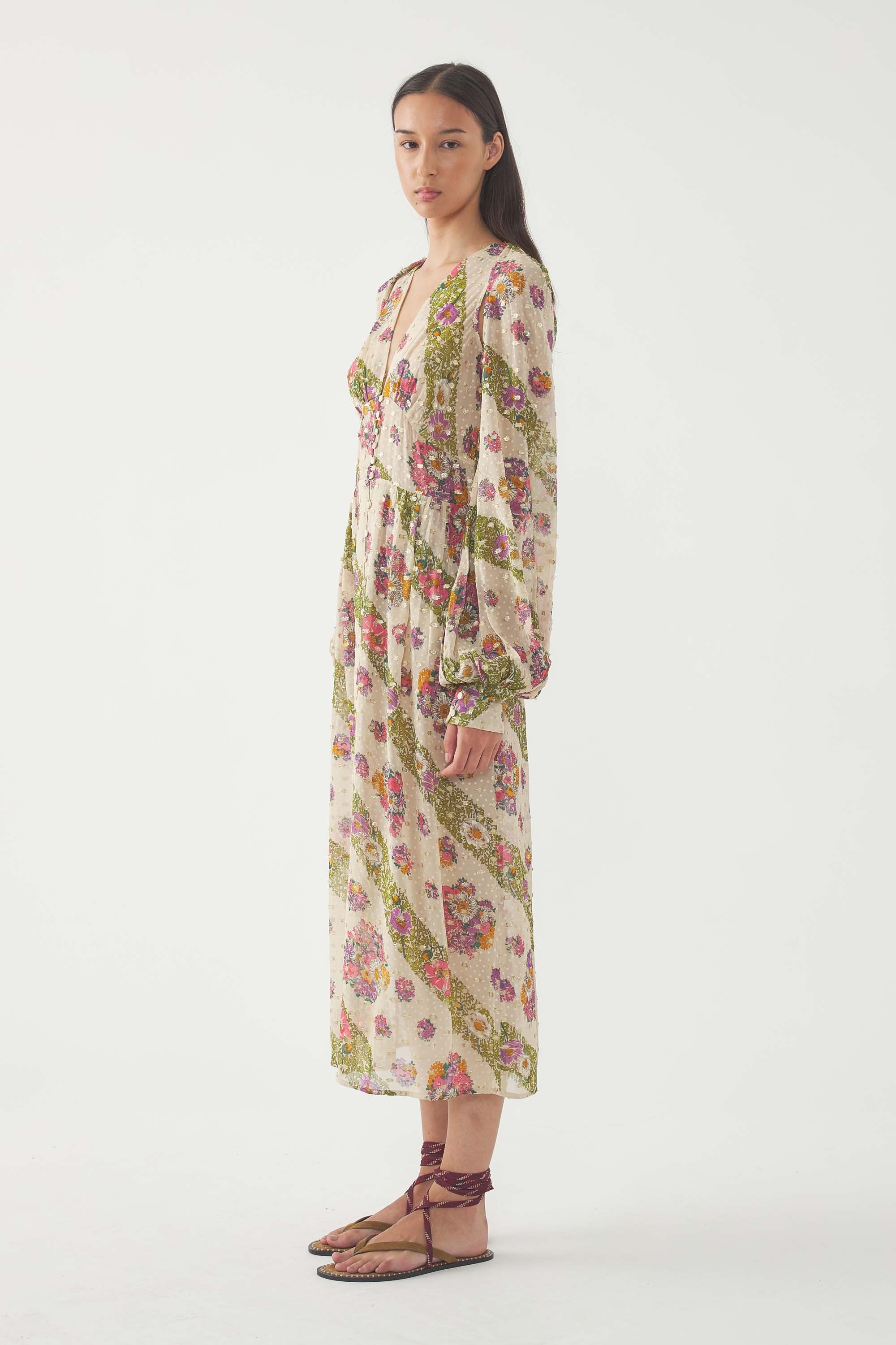 Robe Longue Dona - Multicolore