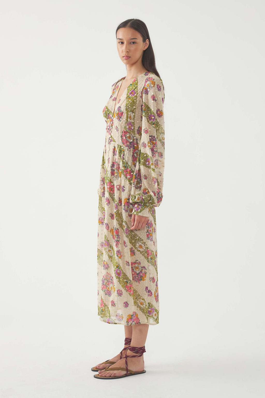 Robe Longue Dona - Multicolore