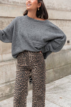DOUCEUR Gris Chiné - Pull Loose