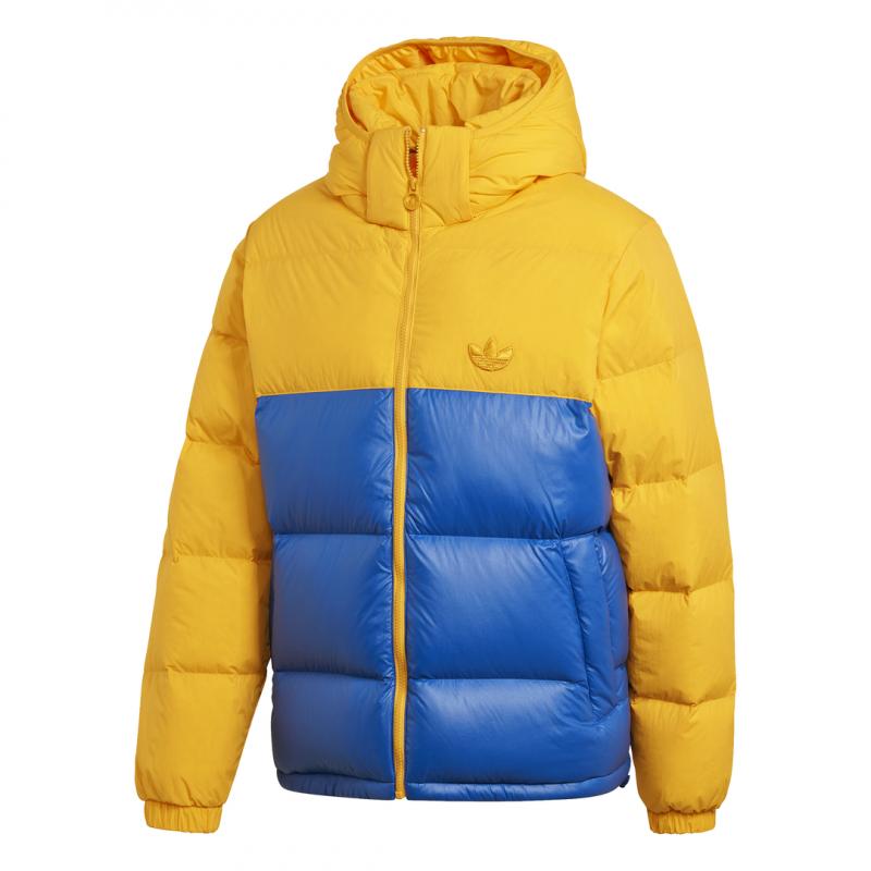 Doudoune Adidas Originals Down Regen Hooded Blocked Puffer - Bleu - Homme - Adidas - The Bradery