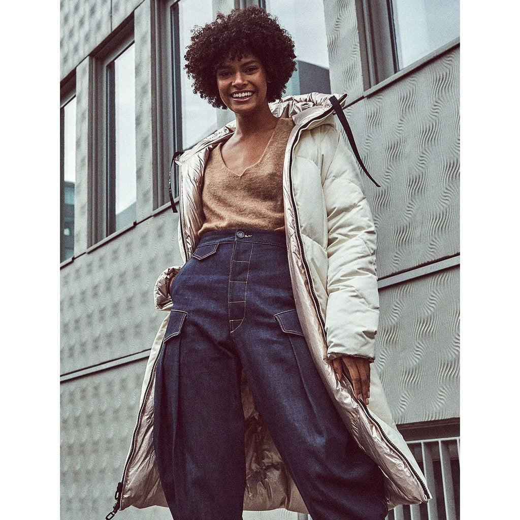 Doudoune Longue Elisa - Off White - Femme - Femme - Dualist - The Bradery