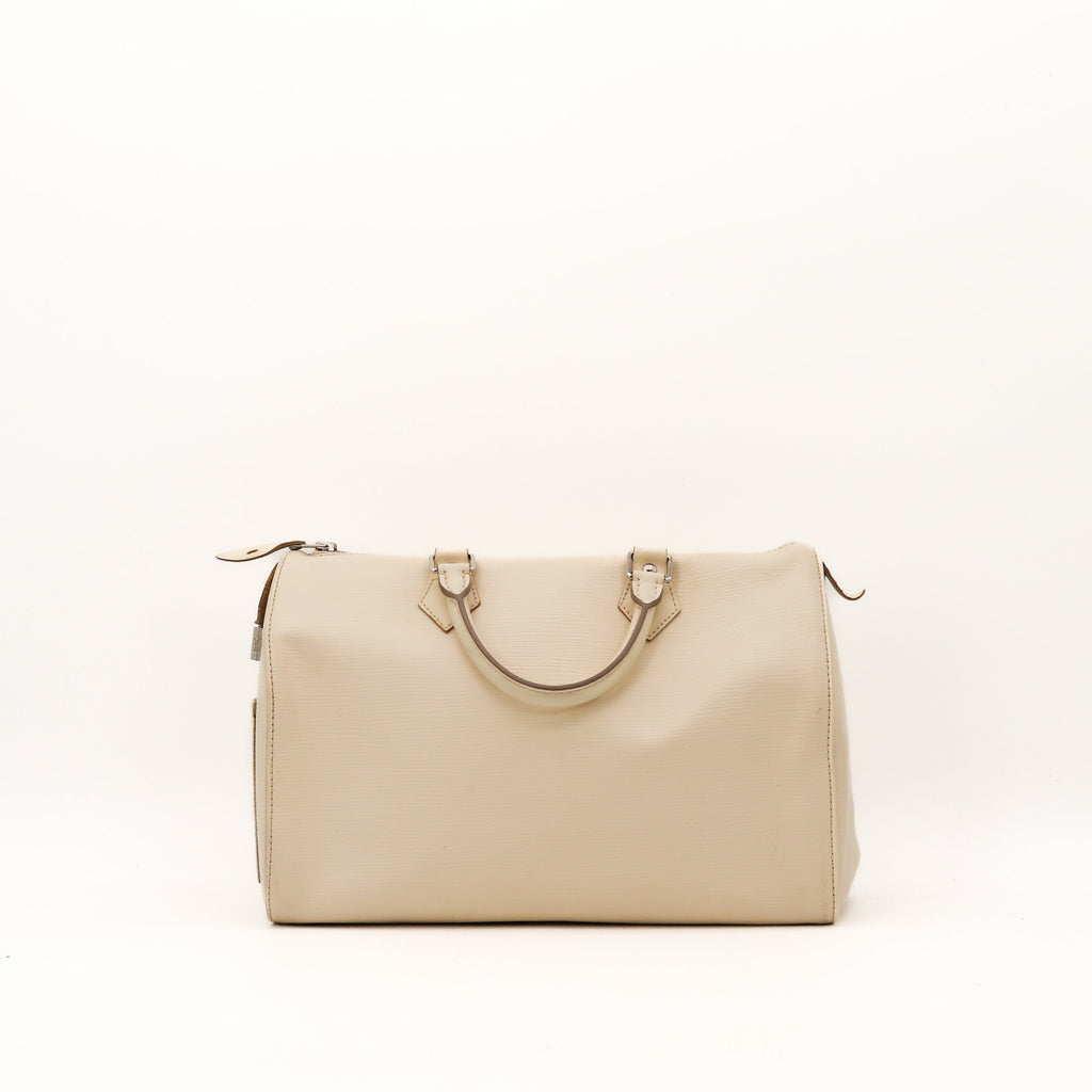 Le Speedy 30 Épi Blanc Louis Vuitton