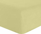 Drap Housse 100% Lin Lavé 160G Beurre - Baton Rouge - The Bradery