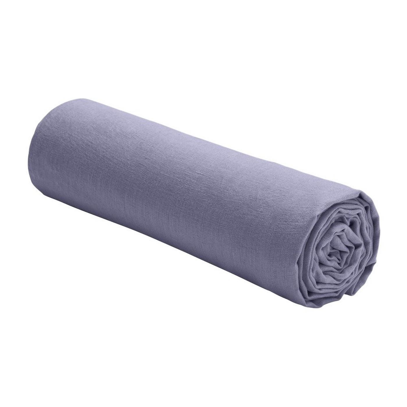 Drap Housse 100% Lin Lavé 160G Mineral - Baton Rouge - The Bradery