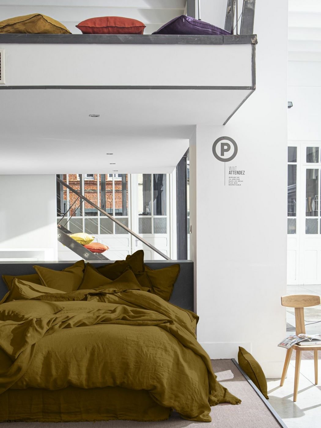 Drap Housse 100% Lin Lavé Moka - Baton Rouge - The Bradery