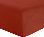 Drap Housse 100% Lin Lavé Paprika - Baton Rouge - The Bradery