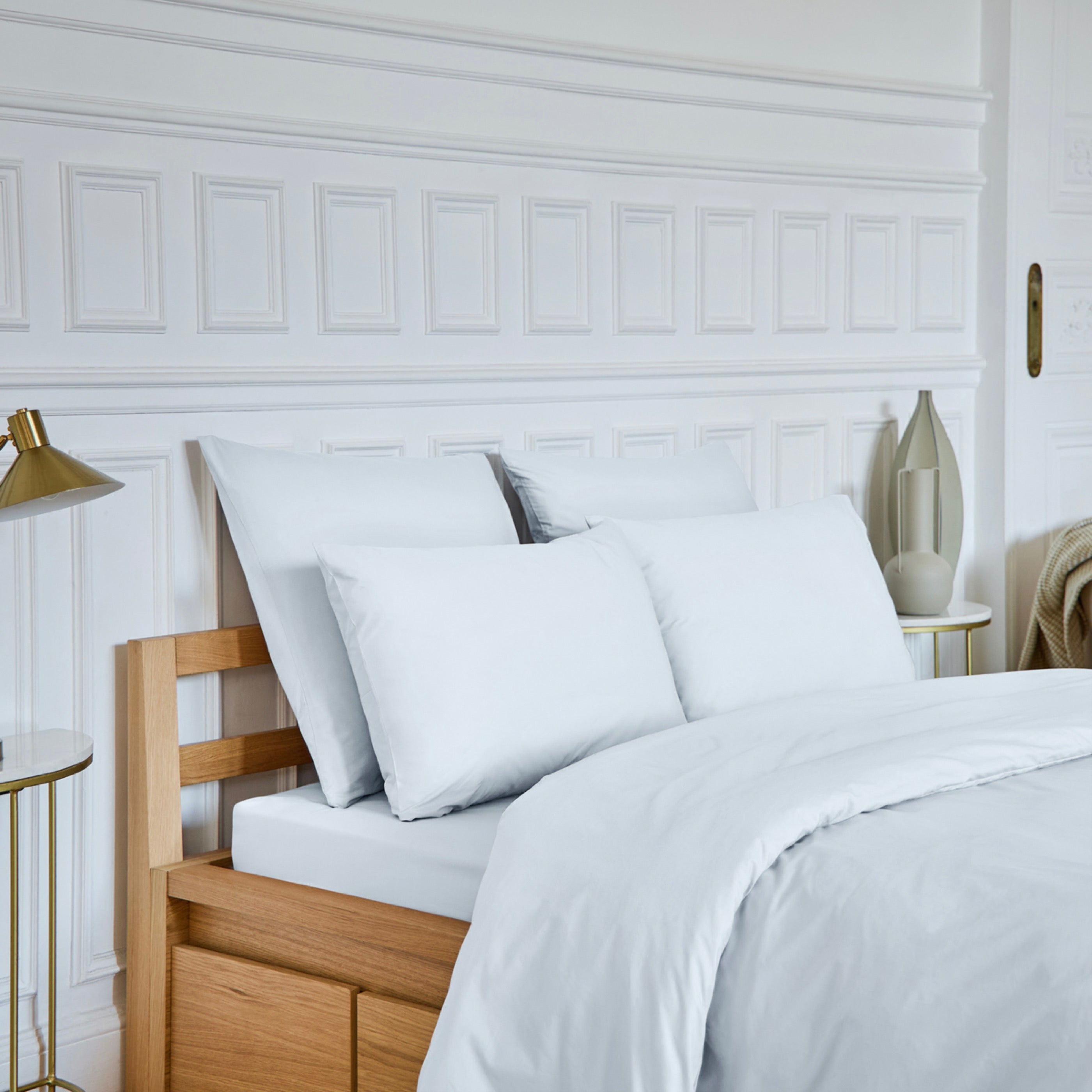 Drap Housse Amance - Percale De Coton - Blanc