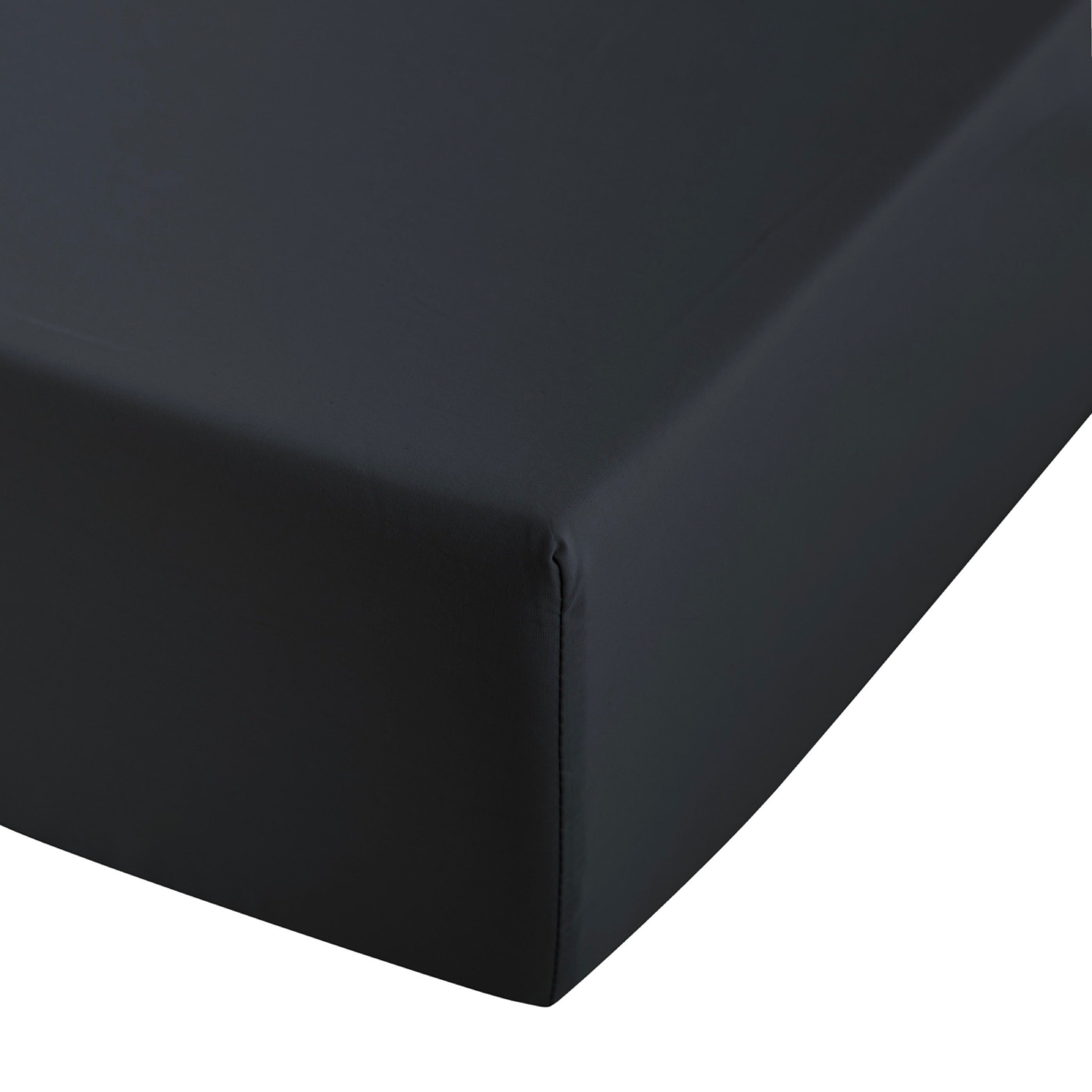 Drap Housse Amance - Percale De Coton - Noir