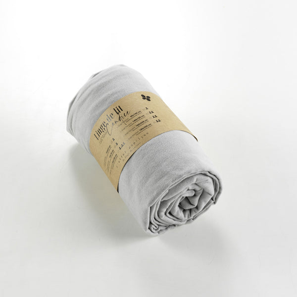 Drap Housse Flanelle Candice Brume - L'Effet Papillon - The Bradery