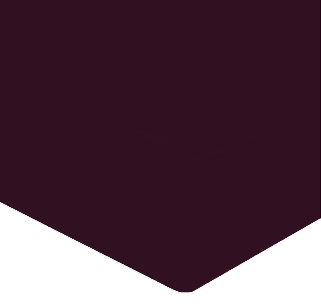 Drap Housse Satin - Bonnet 30cm ou 40cm - Aubergine - Perle De Coton - The Bradery