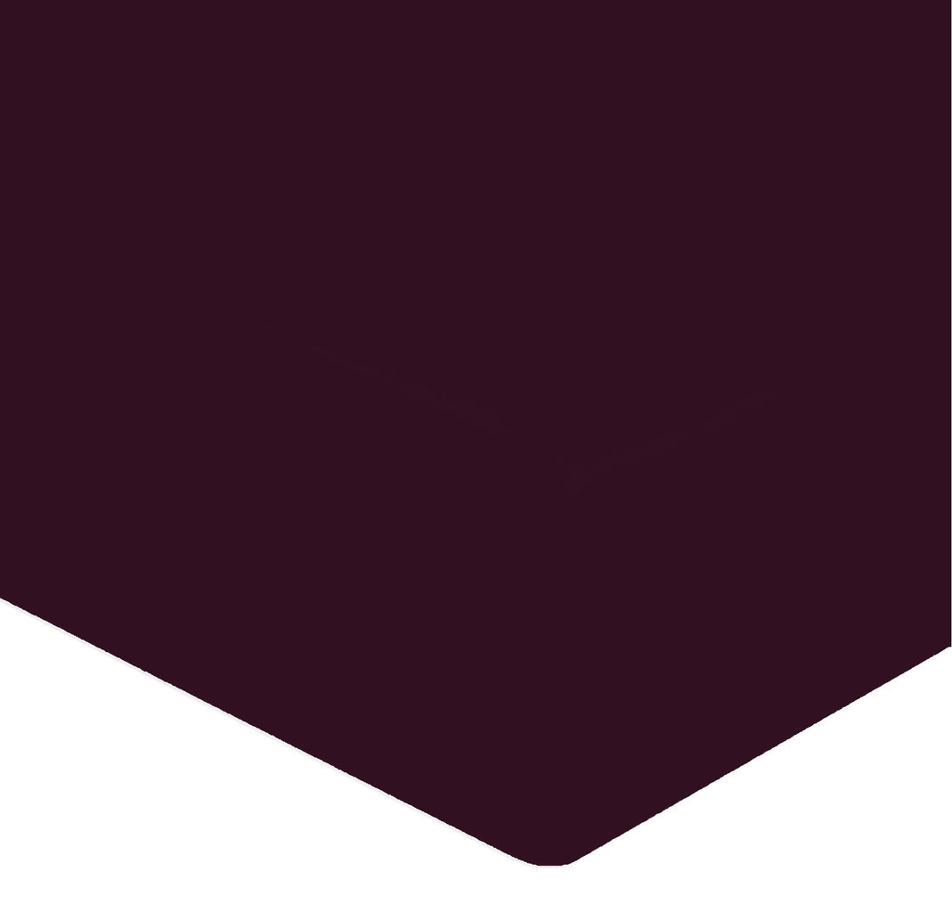Drap Housse Satin - Bonnet 30cm ou 40cm - Aubergine - Perle De Coton - The Bradery