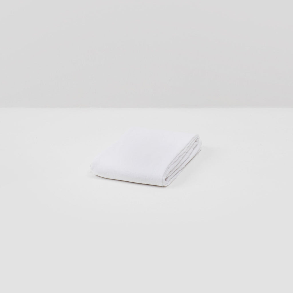 Drap Plat En Lin Lavé - Blanc - MOST - The Bradery