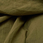 Drap Plat En Lin Lavé - Olive - MOST - The Bradery