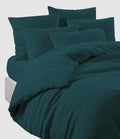 Haomy - Housse De Couette Viti Lin Bleu De Prusse, 240 X 220 - Mixte