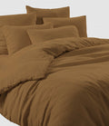 Haomy - Housse De Couette Viti Lin Tabac, 260 X 240 - Mixte