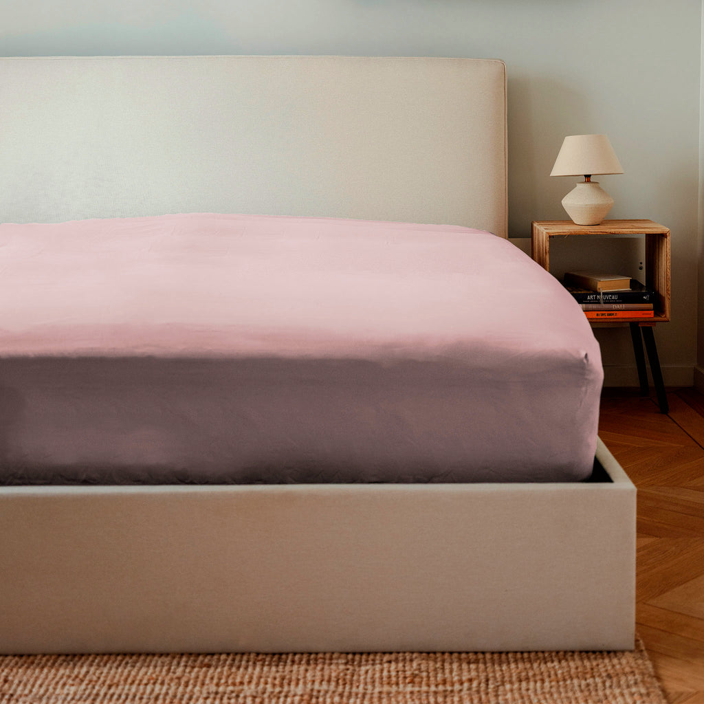 Housse De Couette Percale De Coton - Rose