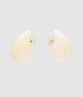 Vanessa Baroni - Boucles D'Oreilles Drop Pearl Marble - Femme