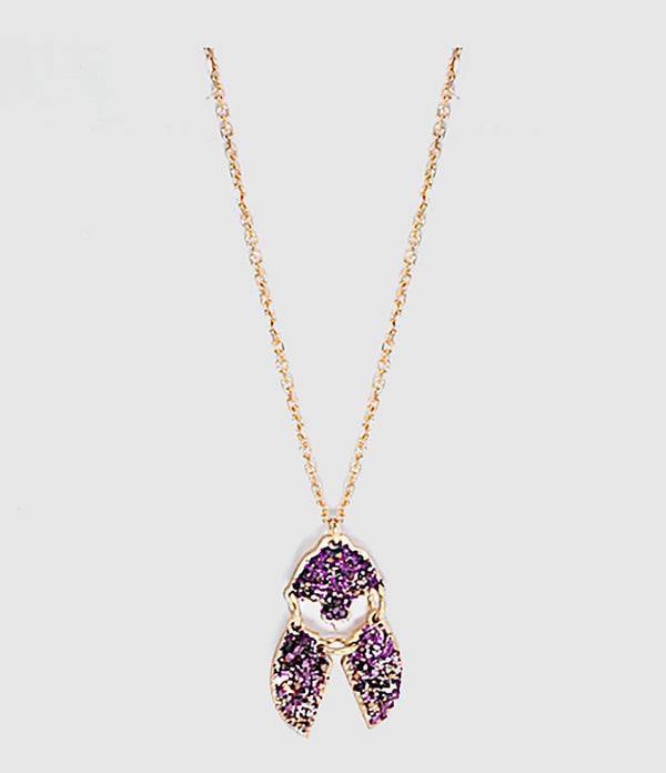 Lsonge - Collier Scarabée Khépri Xs Purple - Femme