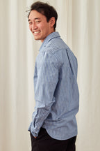 Chemise Ducos - Rayures Bleues - Homme