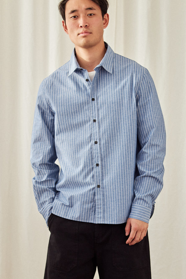 Chemise Ducos - Rayures Bleues - Homme