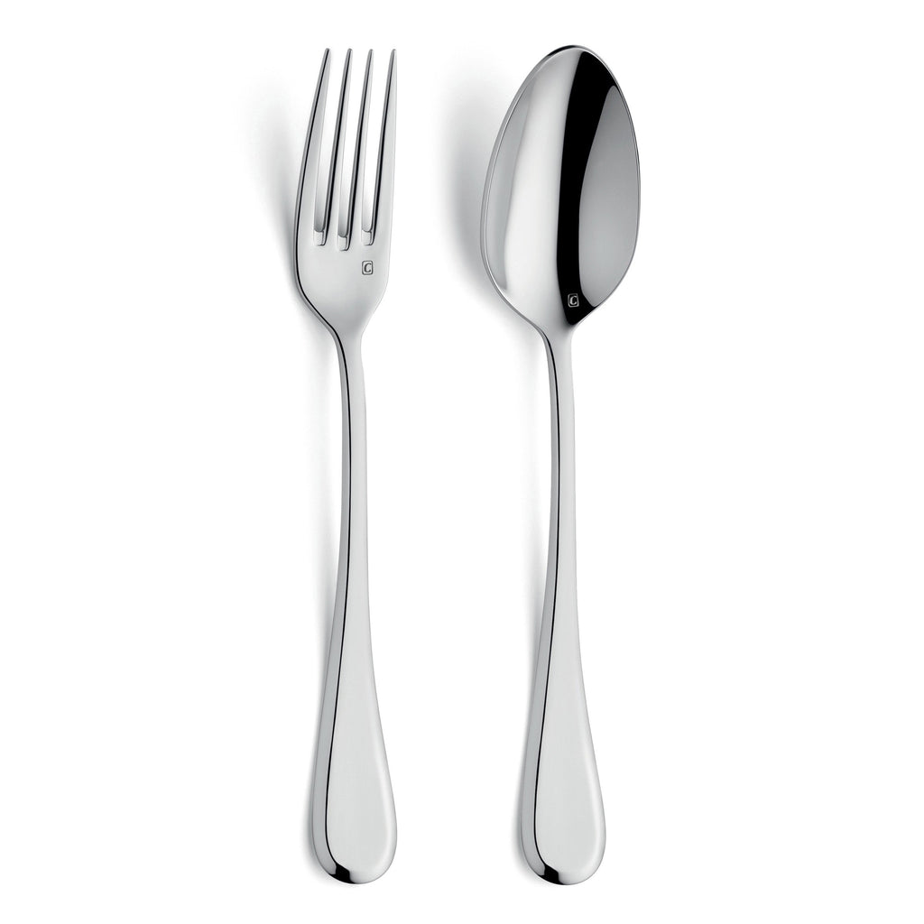 Dunes - Set 2 Couverts De Service - Acier Inoxydable - Inox