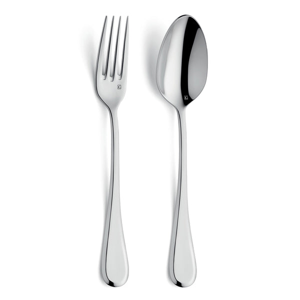 Dunes - Set 2 Couverts De Service - Acier Inoxydable - Inox